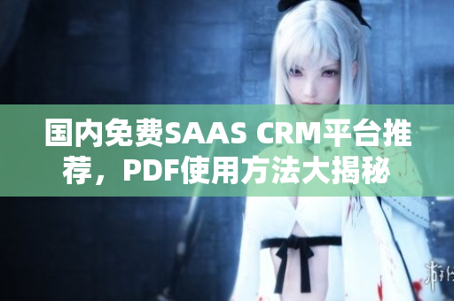 國內(nèi)免費SAAS CRM平臺推薦，PDF使用方法大揭秘