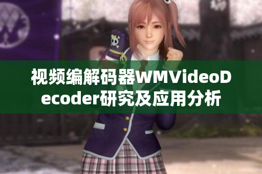 視頻編解碼器WMVideoDecoder研究及應(yīng)用分析