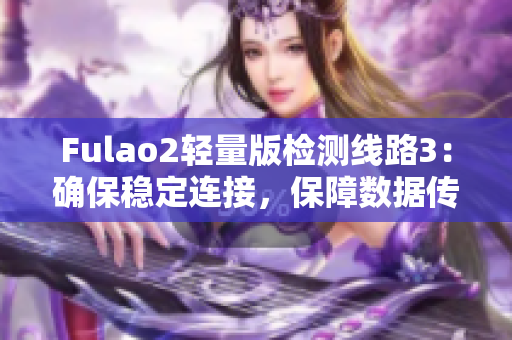 Fulao2輕量版檢測(cè)線(xiàn)路3：確保穩(wěn)定連接，保障數(shù)據(jù)傳輸質(zhì)量